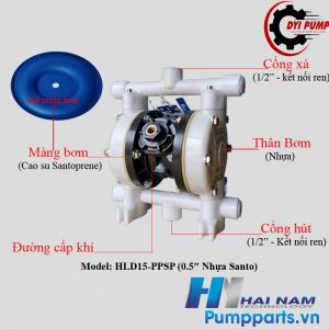 BƠM MÀNG DYI HLD100-AAFF BƠM MÀNG GIÁ RẺ DYI HLD15-PPSP