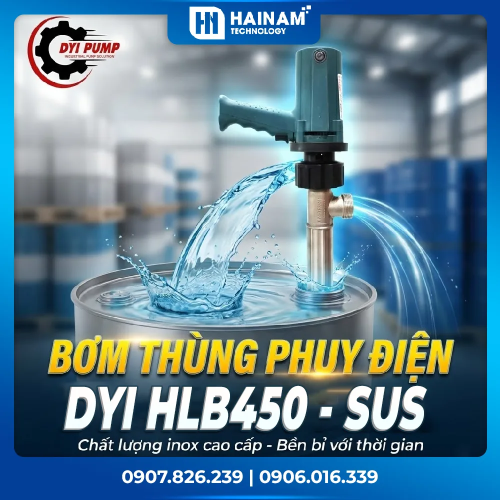 Bơm thùng phuy điện DYI HLB450-SUS