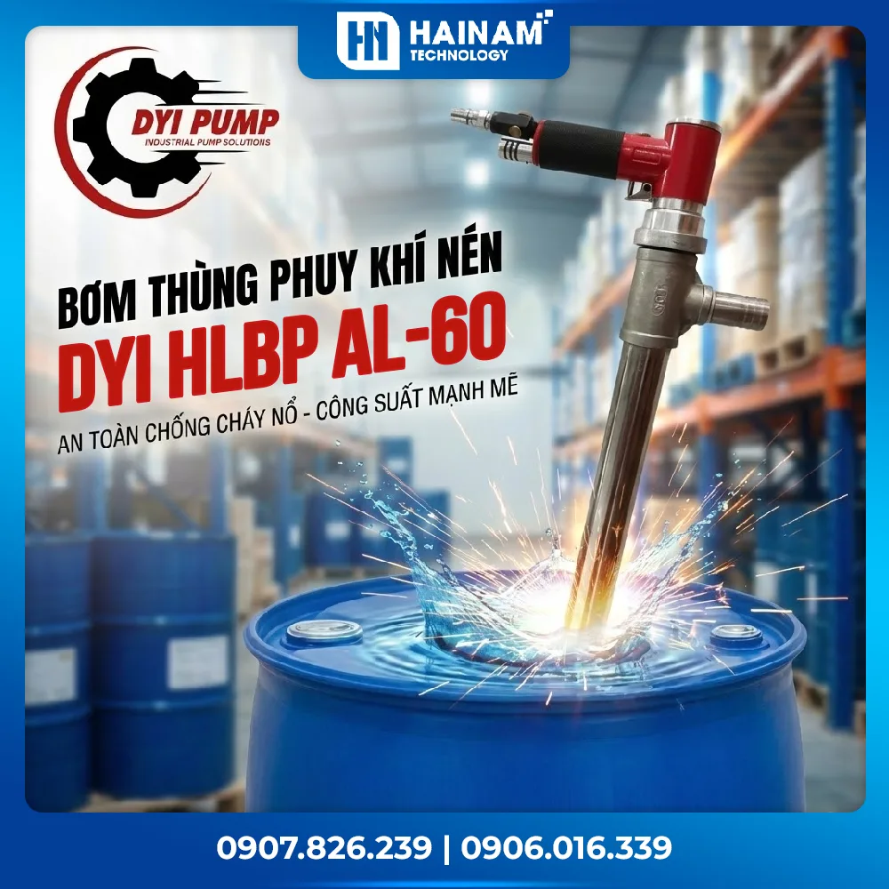 bơm thùng phuy khí nén dyi hlbp al-60