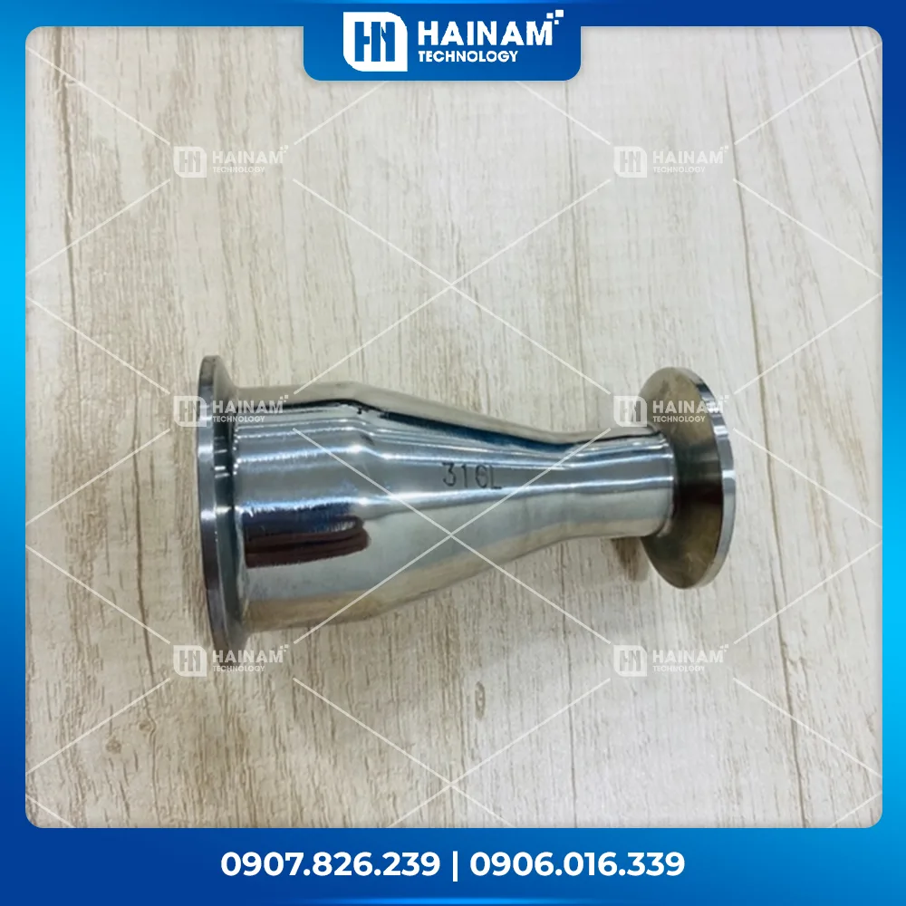 Giảm đều inox 2 đầu clamp