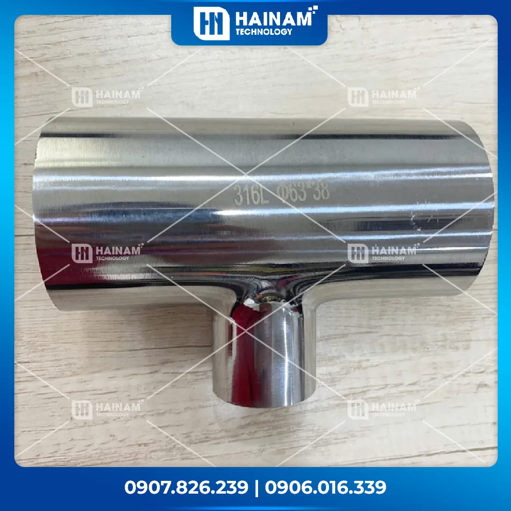 Tê giảm hàn Inox vi sinh