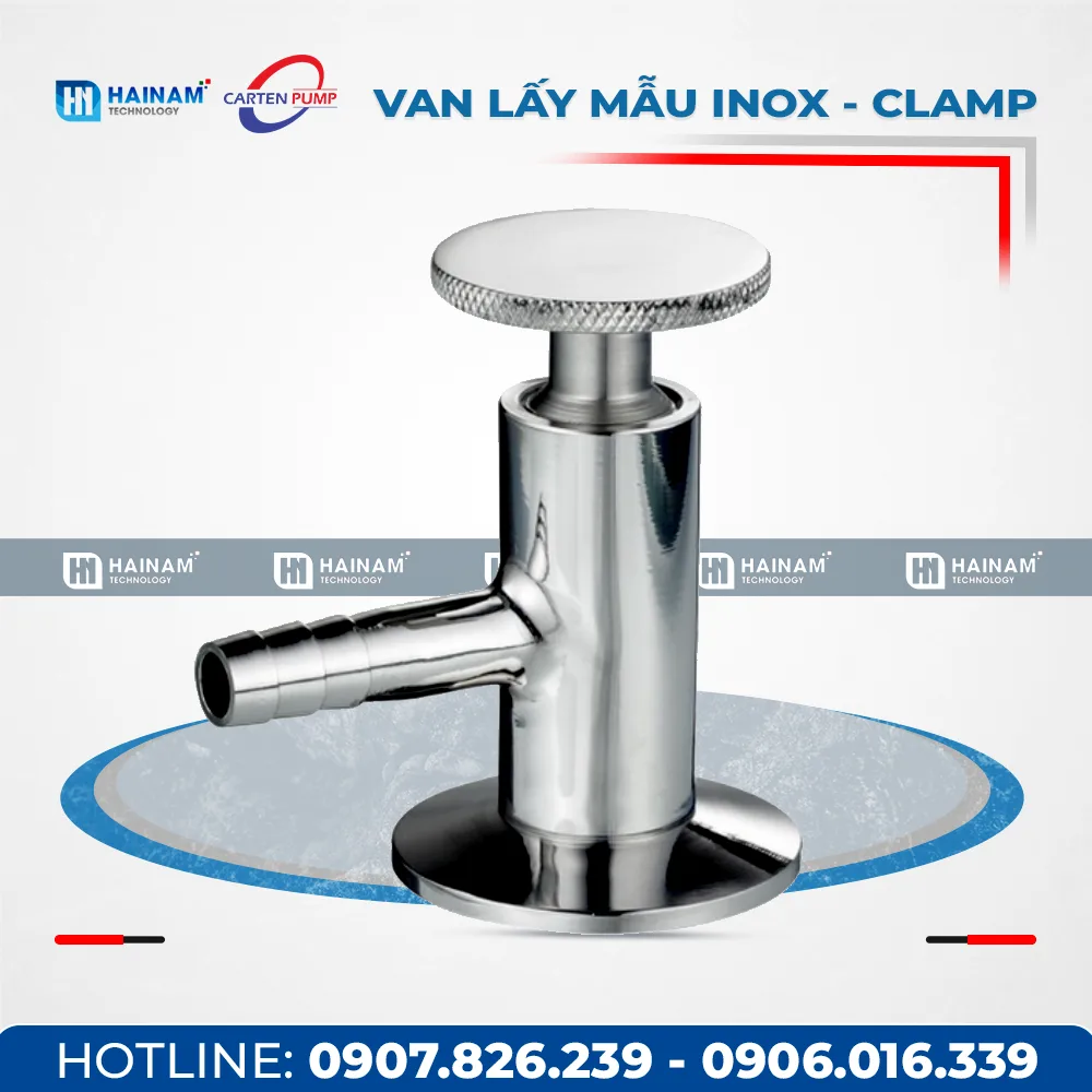 Van lấy mẫu Inox vi sinh kết nối Clamp