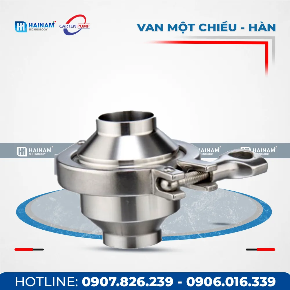 Van một chiều vi sinh 2 đầu hàn Inox 304/316L