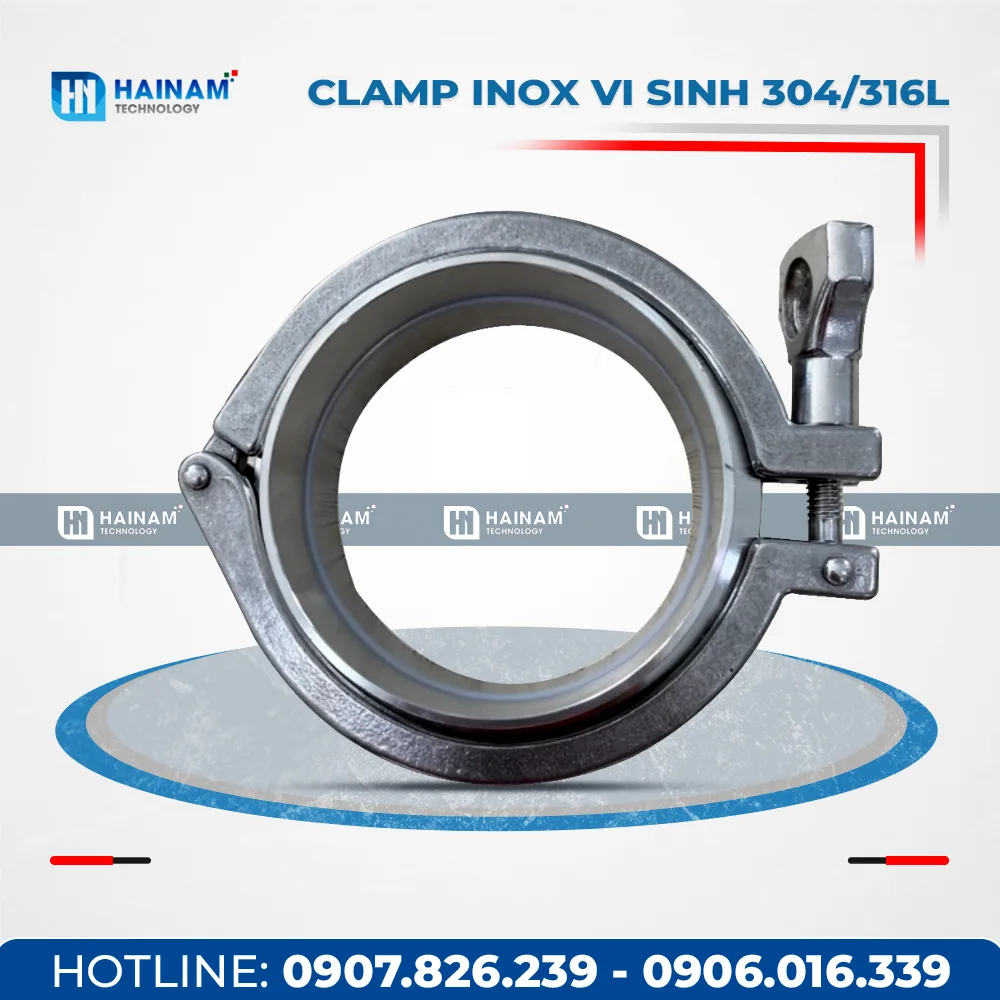 Clamp Inox vi sinh 304/316L chuẩn DIN/SMS