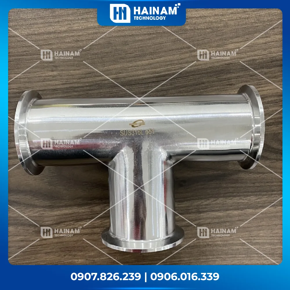 Tê giảm Clamp Inox Vi Sinh