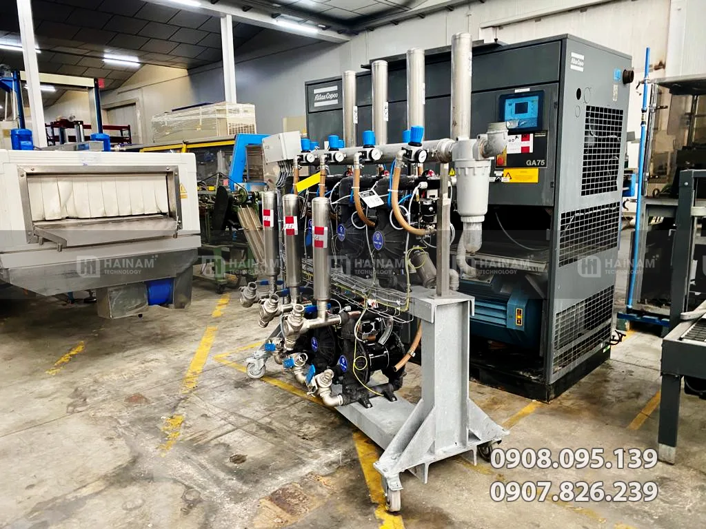 Ứng dụng bơm màng husky graco 307