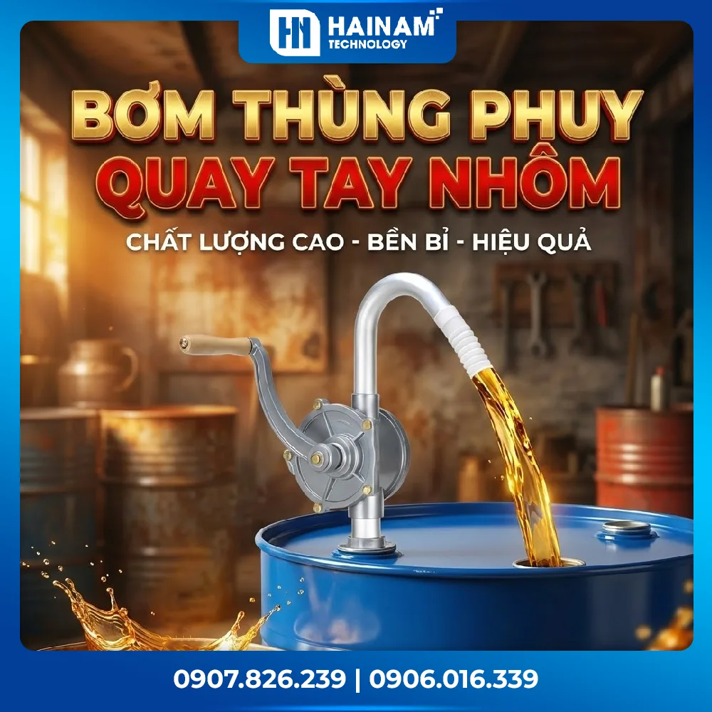 BƠM THÙNG PHUY QUAY TAY NHÔM