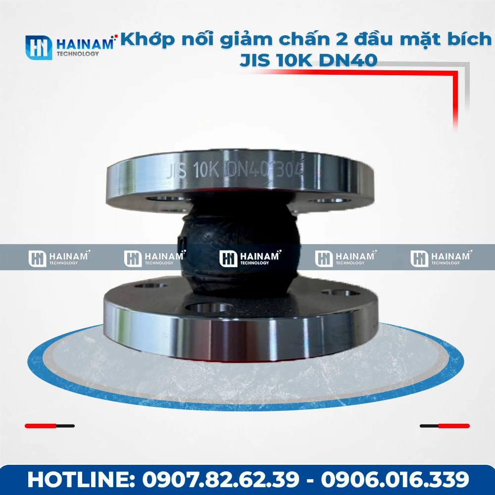 Khớp nối giảm chấn 2 đầu mặt bích JIS 10K DN40