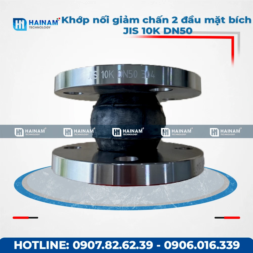 Khớp nối giảm chấn 2 đầu mặt bích JIS 10K DN50