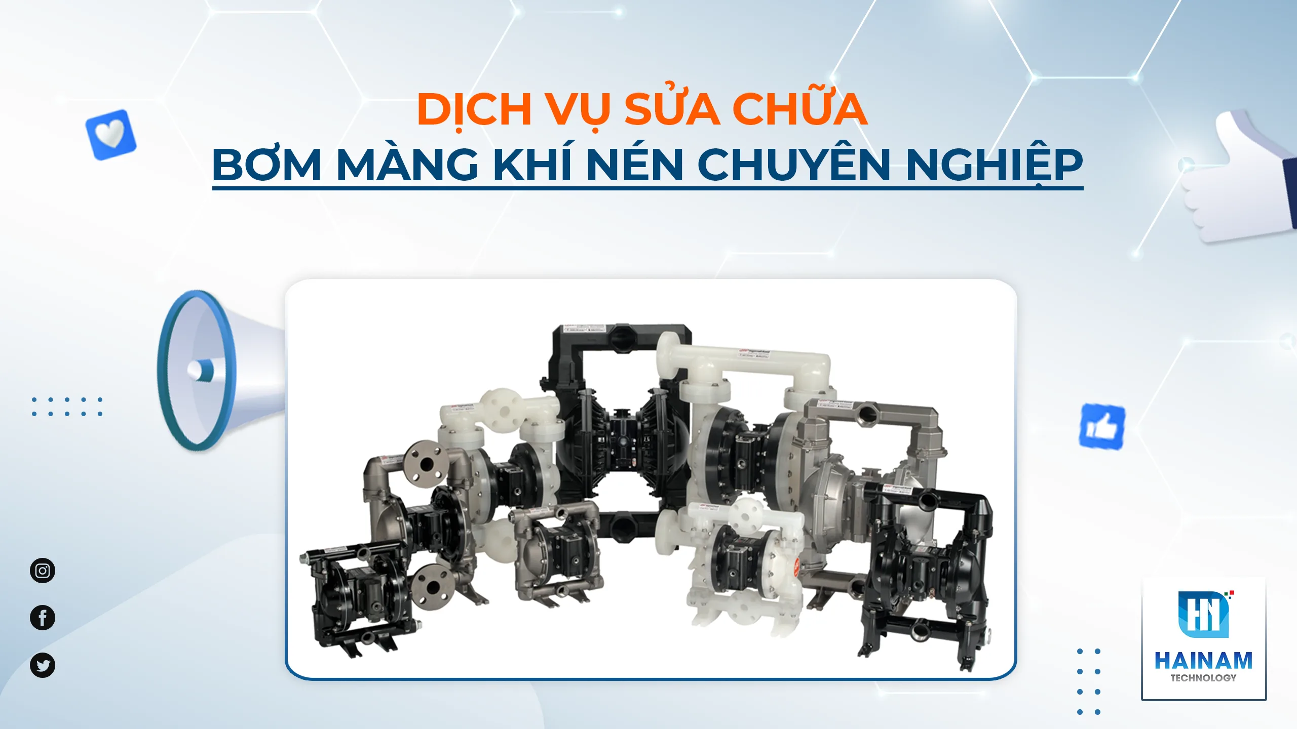 Dịch vụ sửa chữa bơm màng khí nén chuyên nghiệp tại TPHCM và Hà Nội