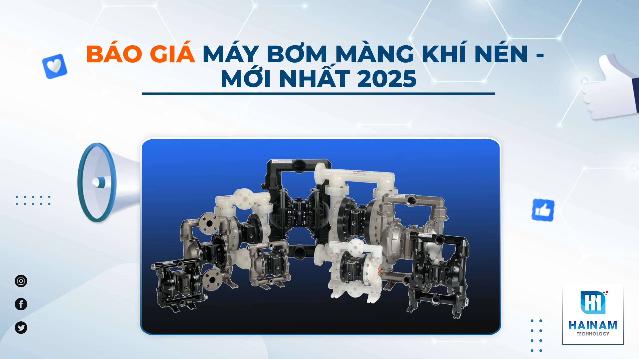 Báo giá máy bơm màng khí nén mới nhất – Cập nhật liên tục theo model