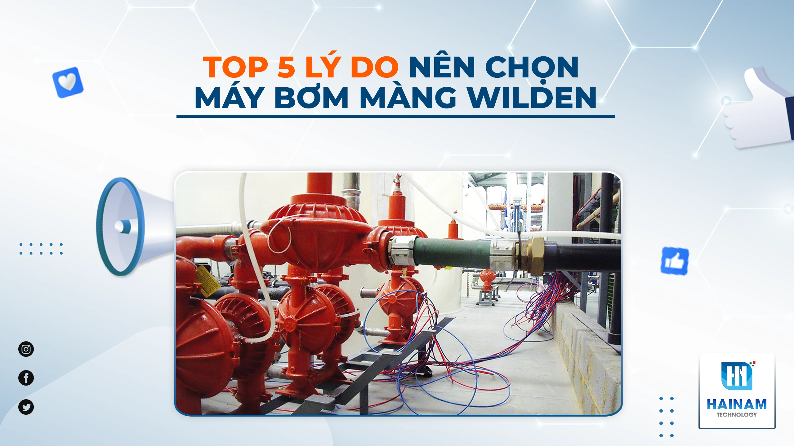 top 5 lý do nên chọn máy bơm màng wilden cho nhà máy của bạn