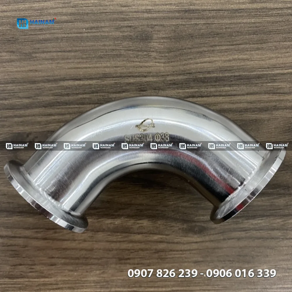 co ngắn 90 độ đều inox 304