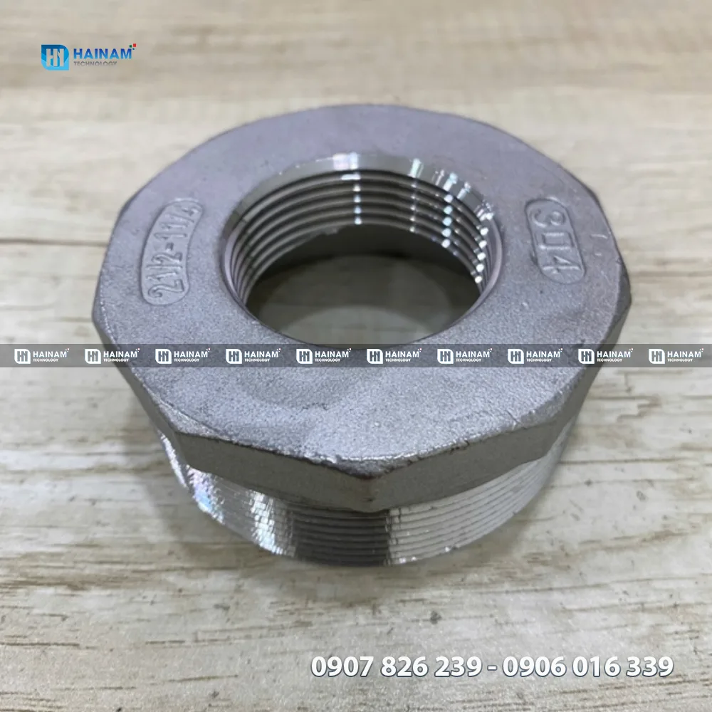 đầu nối ren trong ren ngoài inox 304