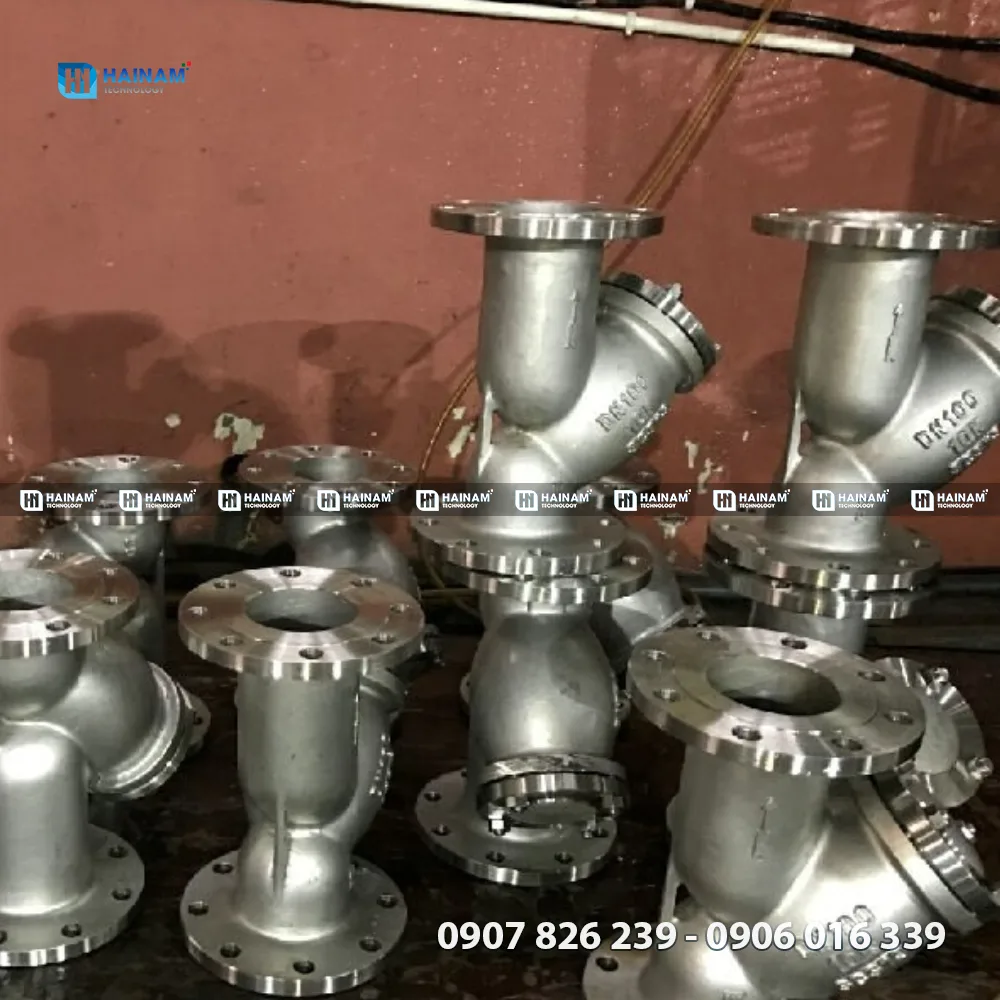 lọc y mặt bích inox