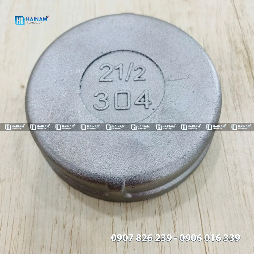 nắp bịt đường ống dn65 inox 304 ren trong