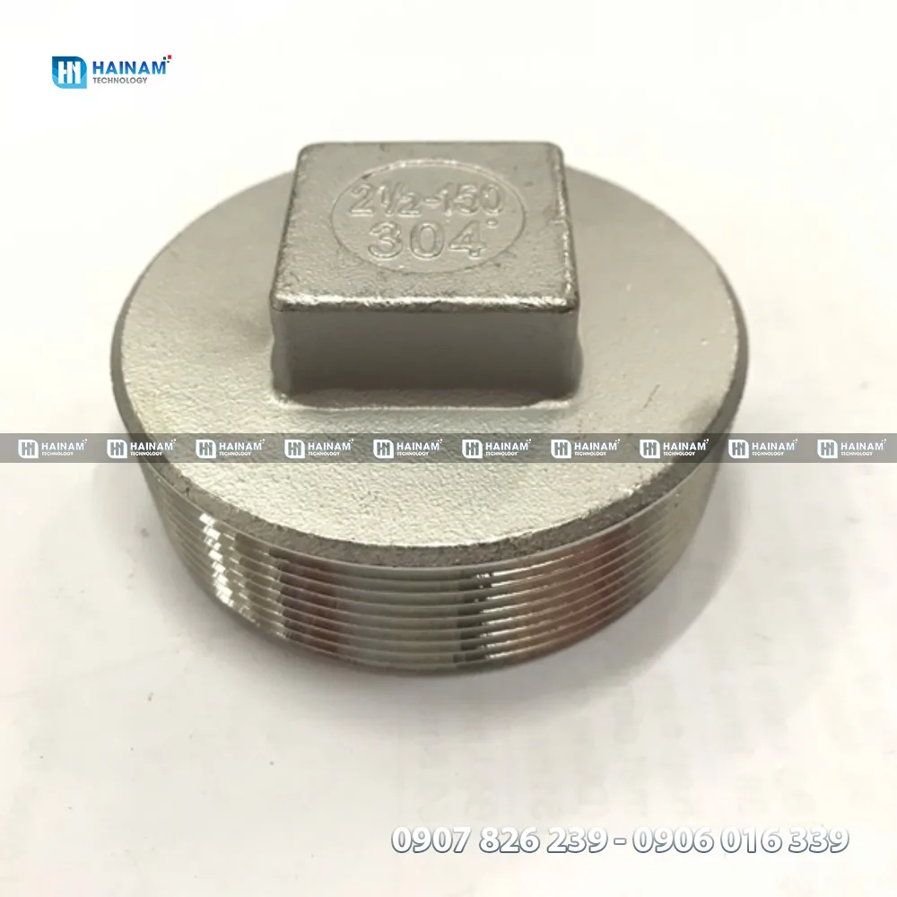 nắp bịt đường ống inox 304 ren ngoài
