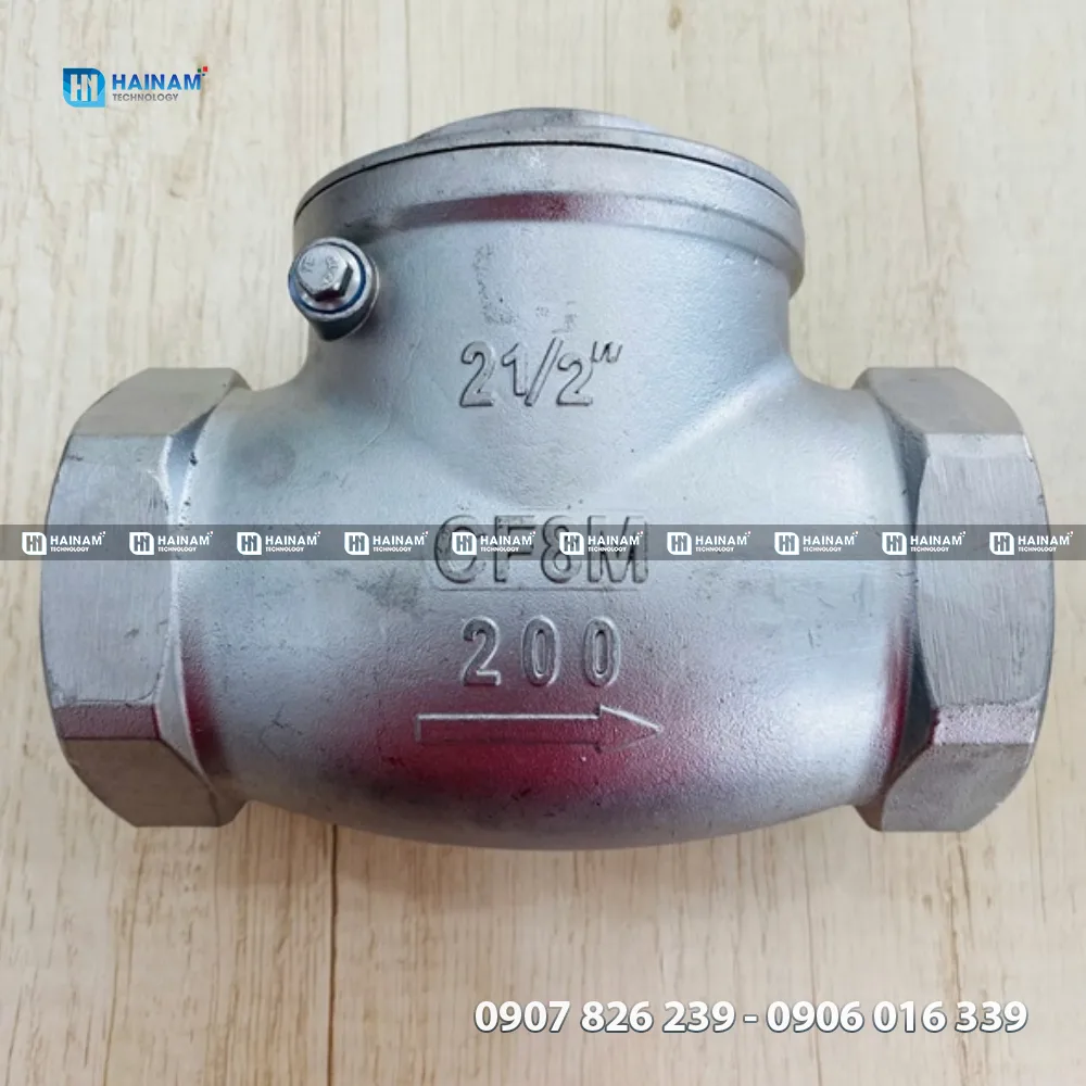van 1 chiều inox
