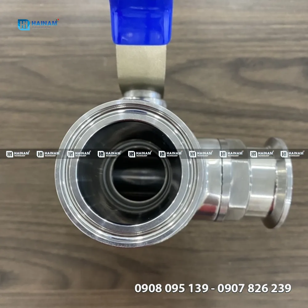 van inox vi sinh 2 ngã