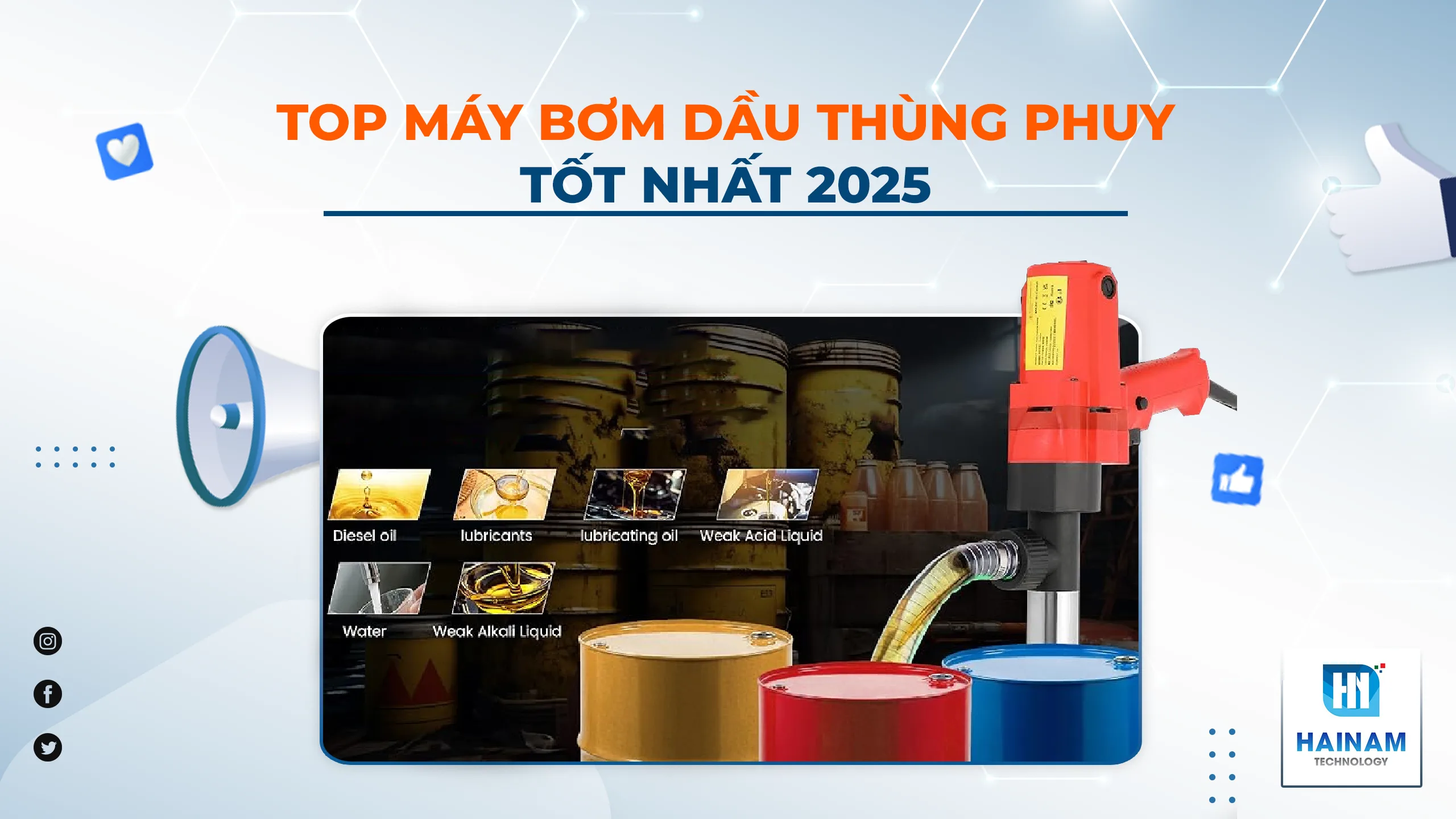 Top Bơm Dầu Thùng Phuy Tốt Nhất 2025 – Bền Bỉ, An Toàn & Giá Hợp Lý