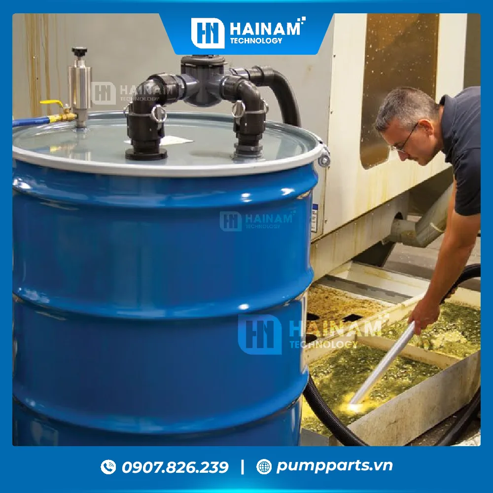 Ứng dụng bơm hóa chất thùng phuy trong ngành công nghiệp hóa chất