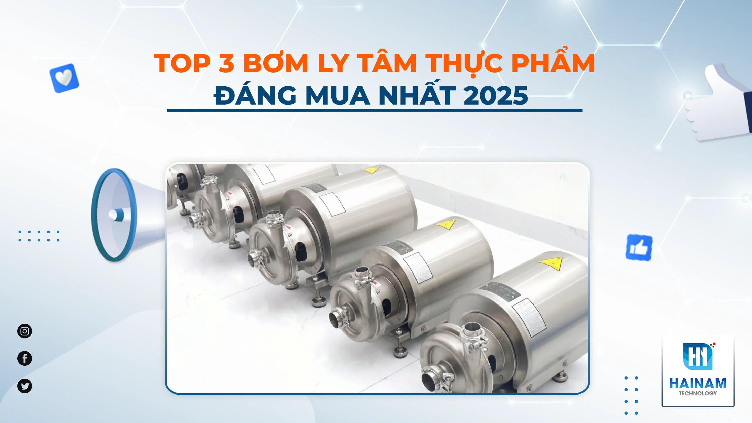 Top 3 Dòng Bơm Ly Tâm Thực Phẩm Được Ưa Chuộng Nhất 2025