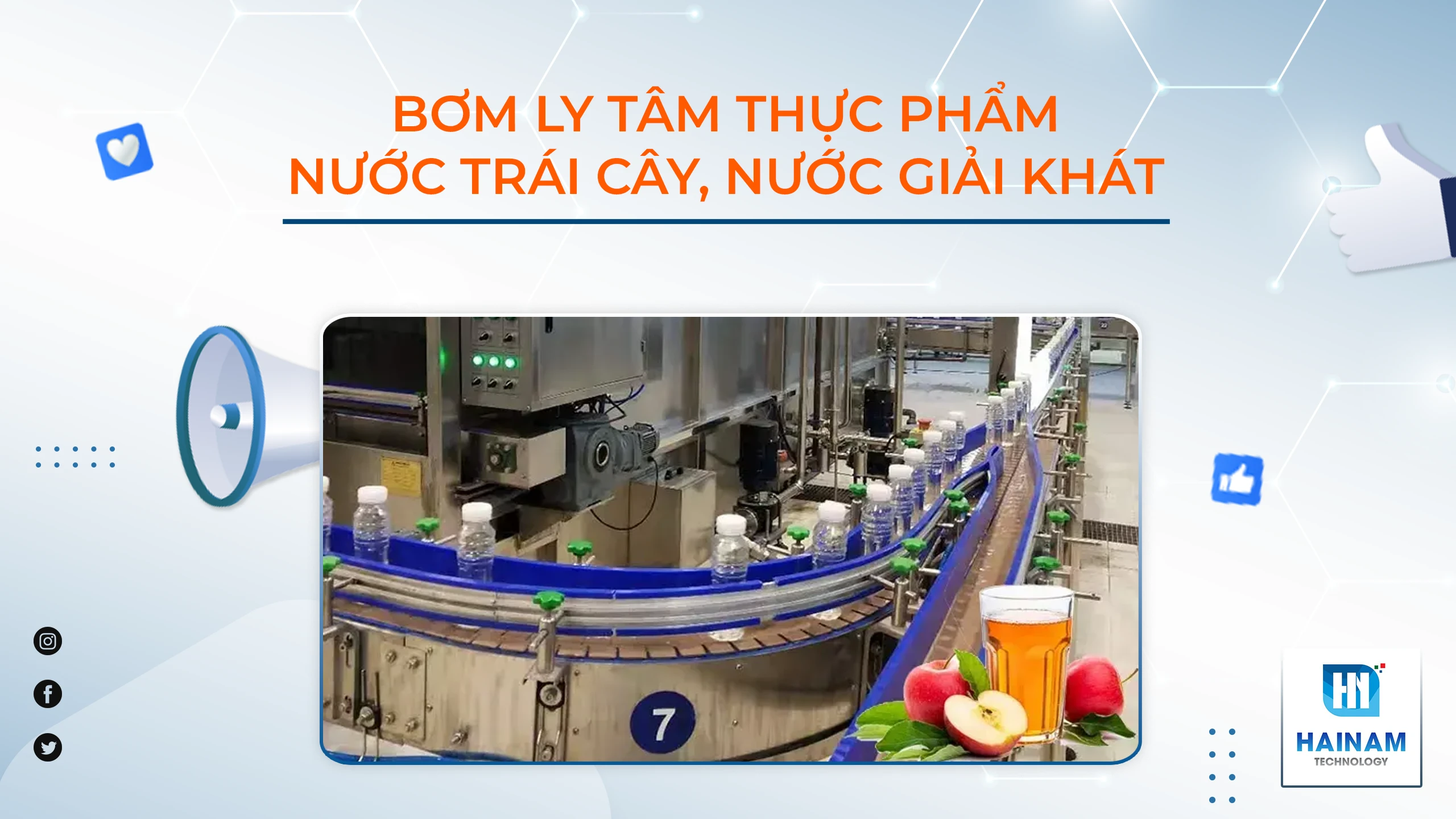 Bơm ly tâm cho nước trái cây, nước giải khát – Giải pháp tối ưu cho ngành đồ uống