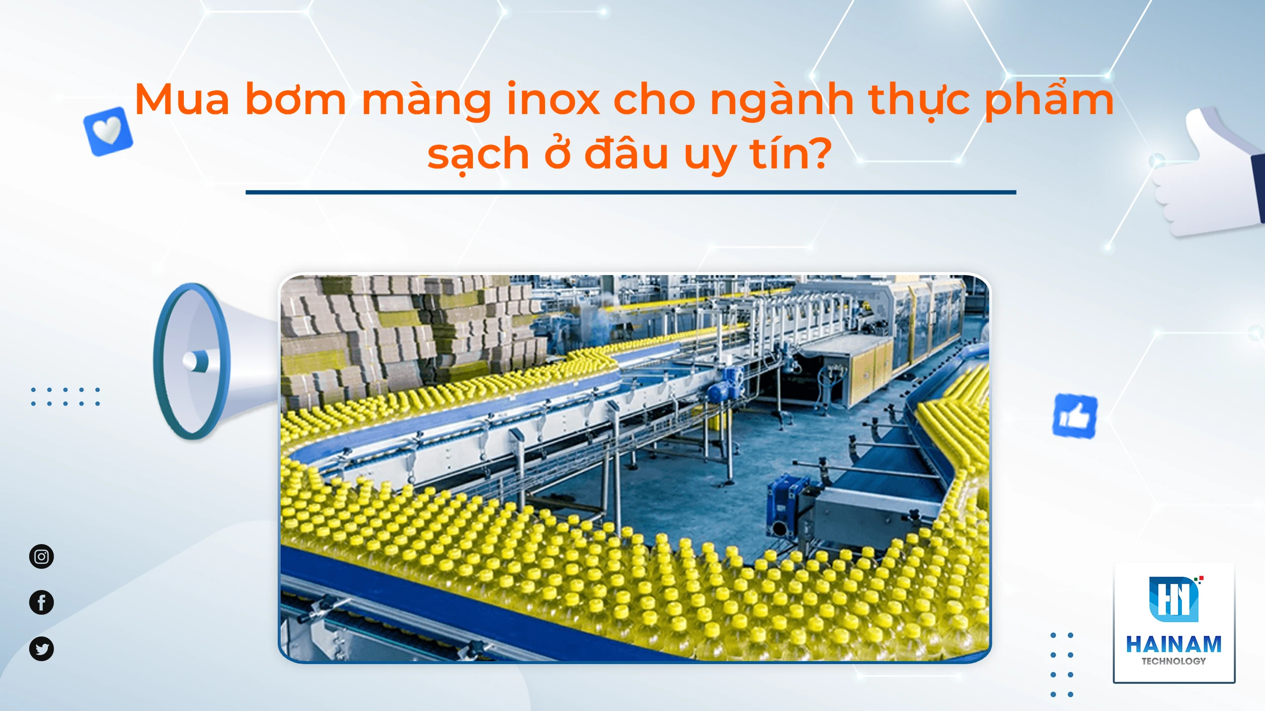 Mua bơm màng inox cho ngành thực phẩm sạch ở đâu uy tín?