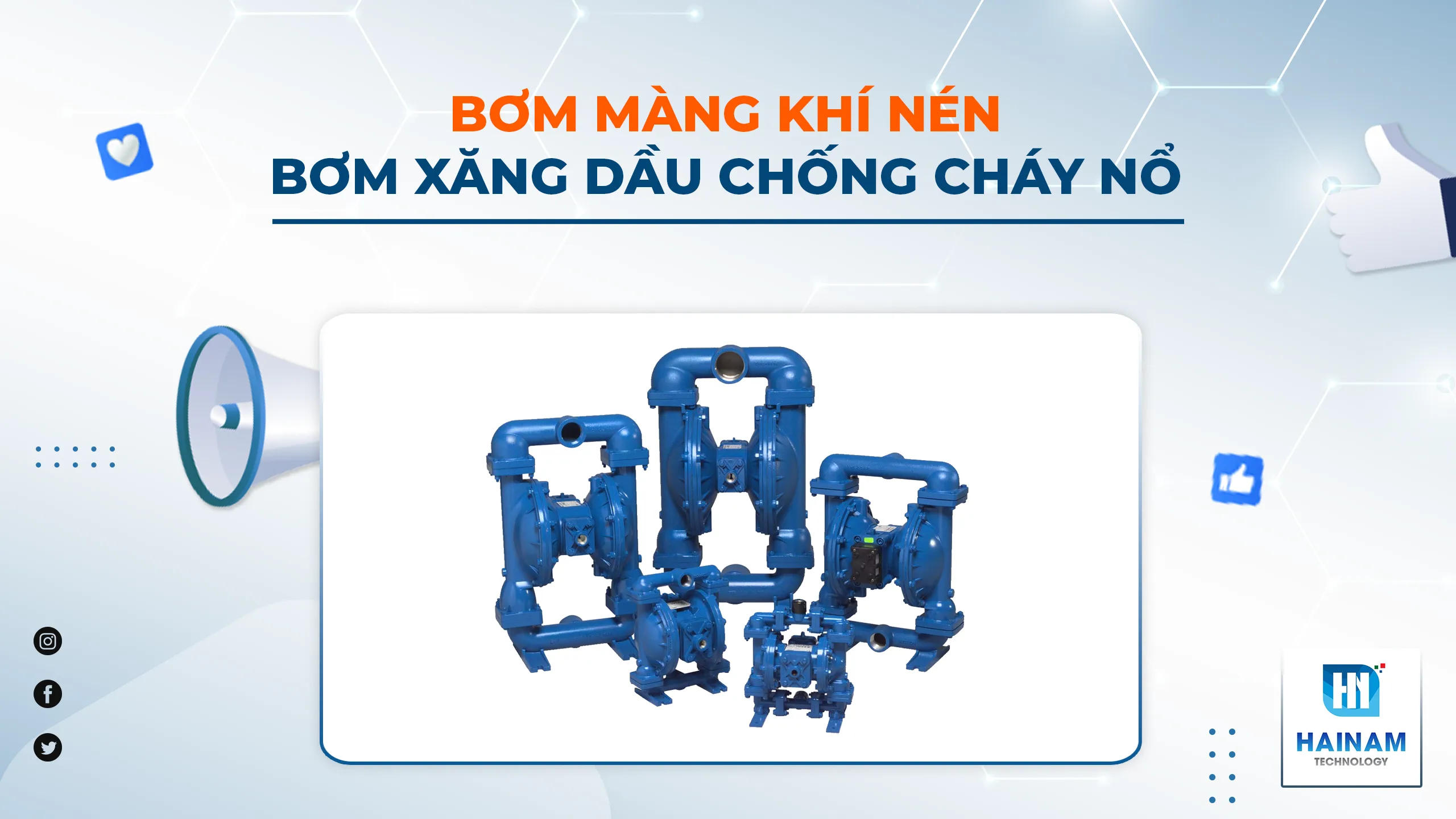 Bơm màng bơm xăng dầu chống cháy nổ hiệu quả, an toàn