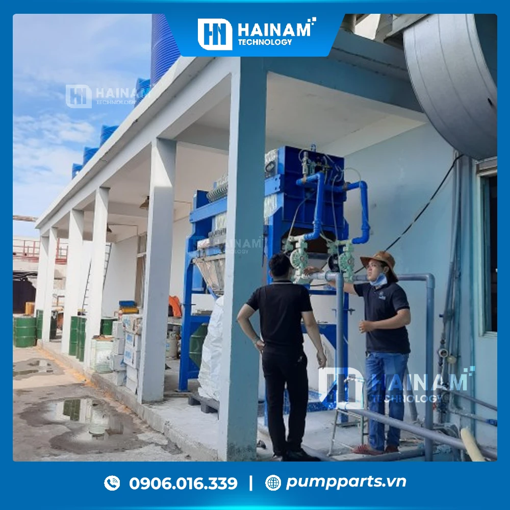 bơm màng khí nén bơm xi mạ