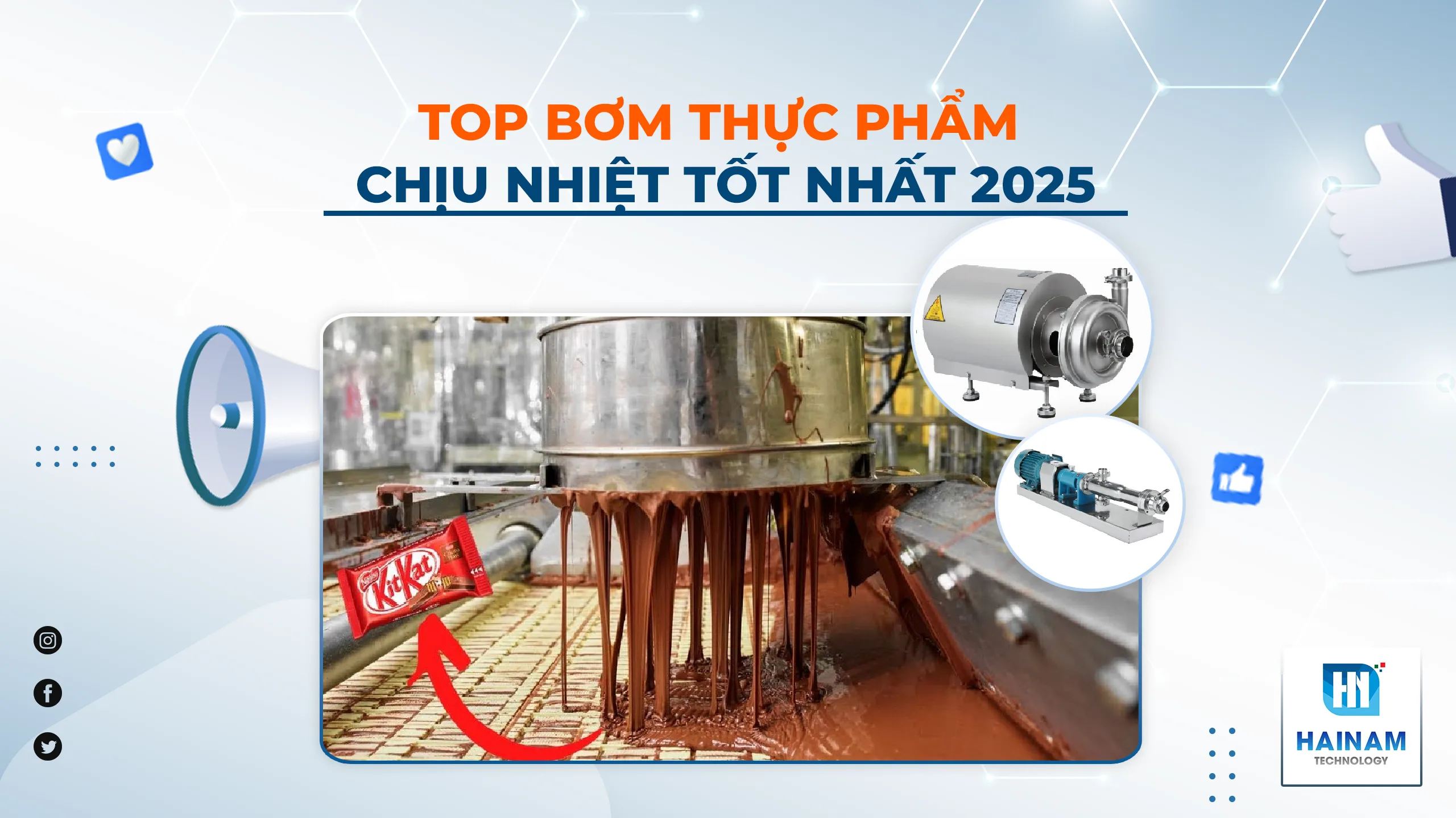 Top Bơm Thực Phẩm Chịu Nhiệt Tốt Nhất 2025 – Inox 304/316, An Toàn & Bền Bỉ