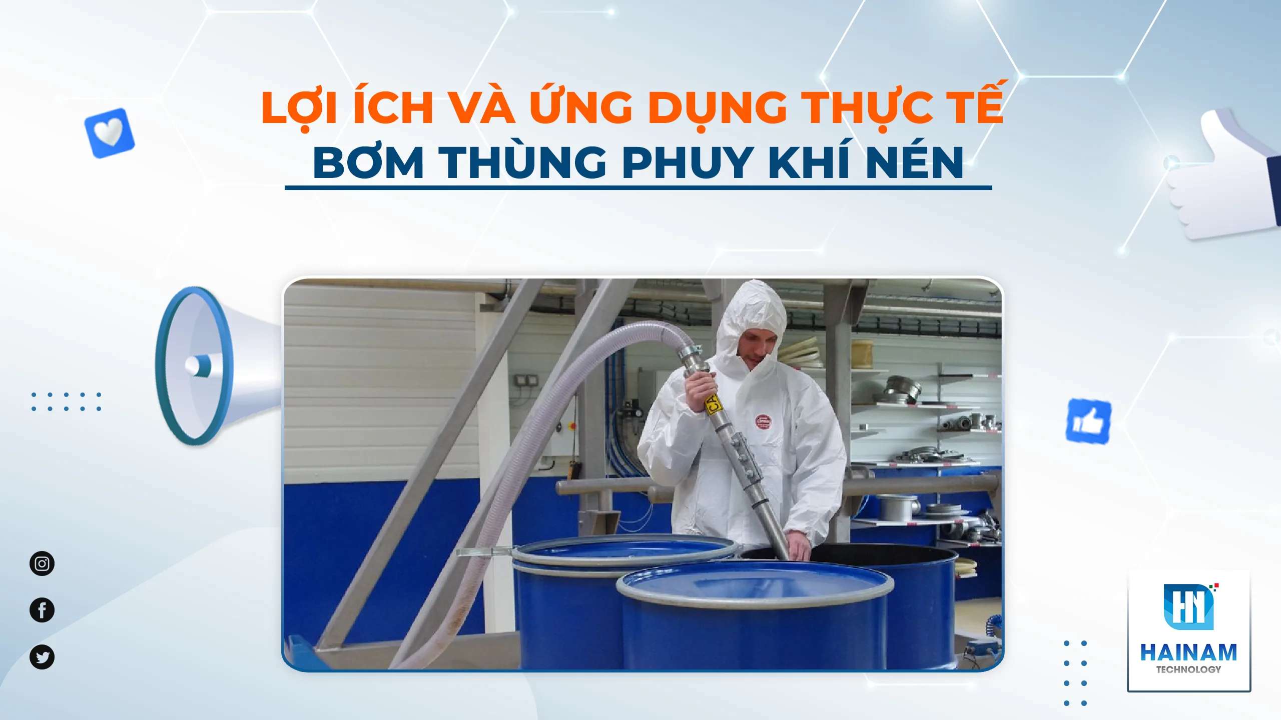 Có Nên Sử Dụng Bơm Thùng Phuy Bằng Khí Nén? Lợi Ích & Ứng Dụng Thực Tế