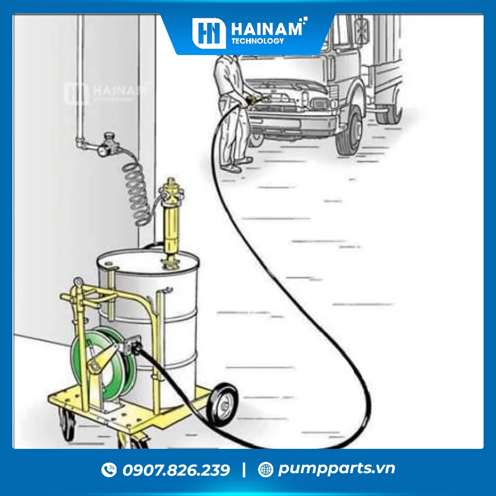 Hình ảnh: lợi ích của bơm thùng phuy khí nén