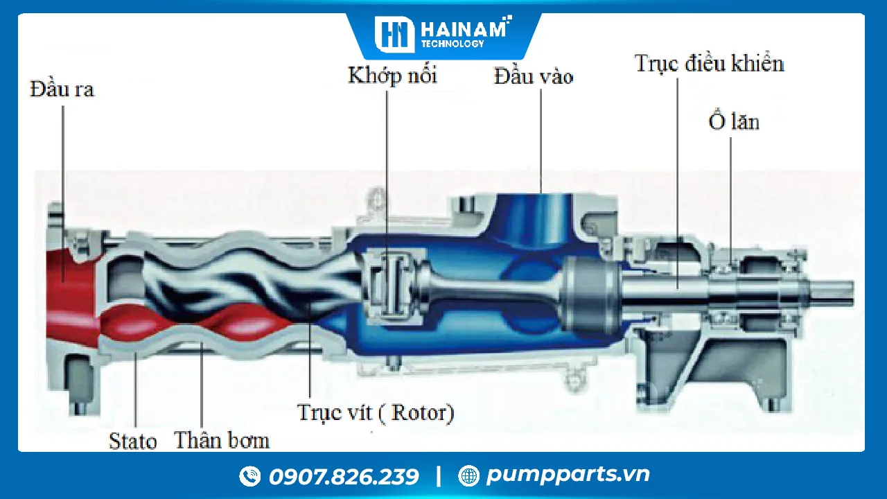 bơm trục vít thực phẩm