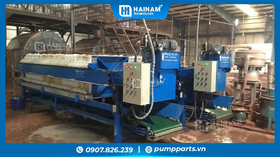 các thương hiệu bơm màng khí nén dùng trong máy ép bùn
