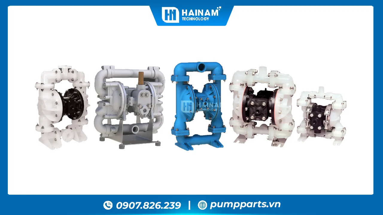 cấu tạo bơm màng khí nén hóa chất