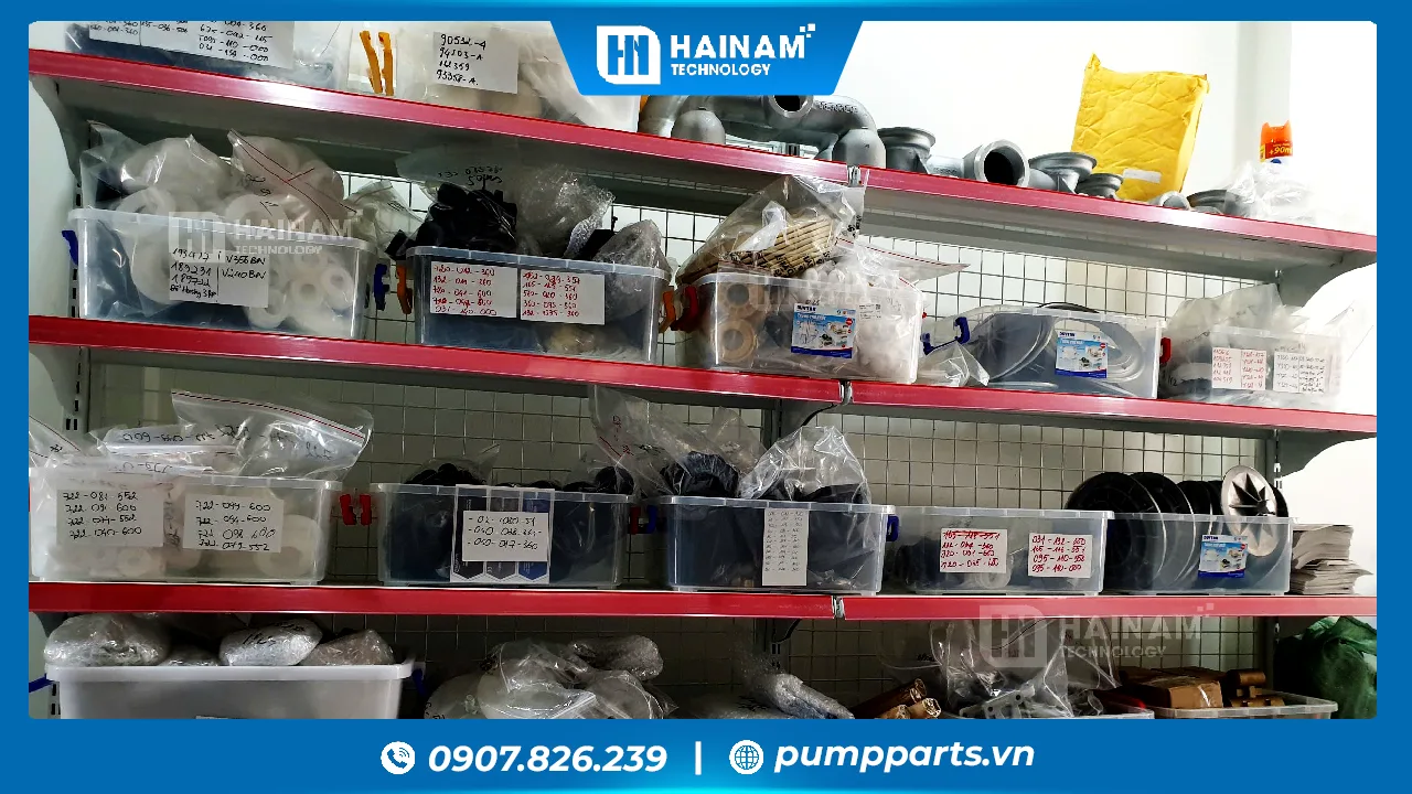 kho phân loại phụ kiện bơm màng husky