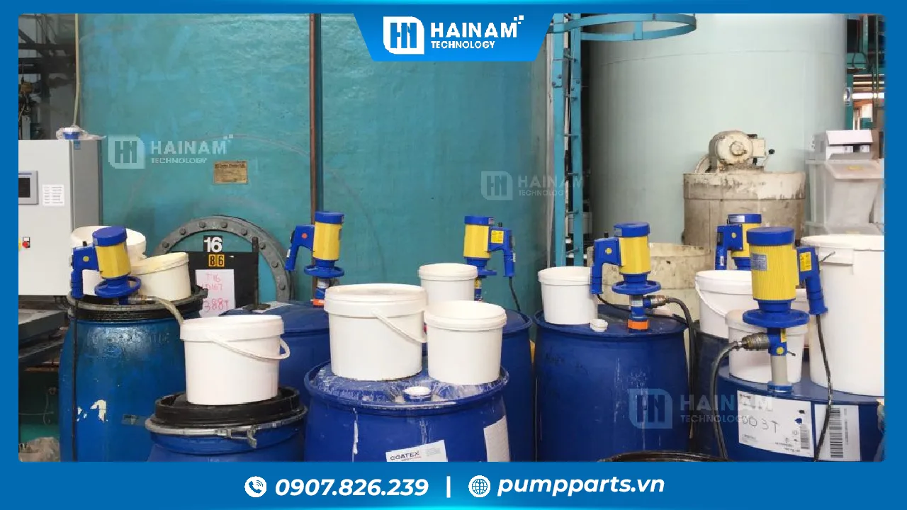 lựa chọn bơm hóa chất thùng phuy phù hợp
