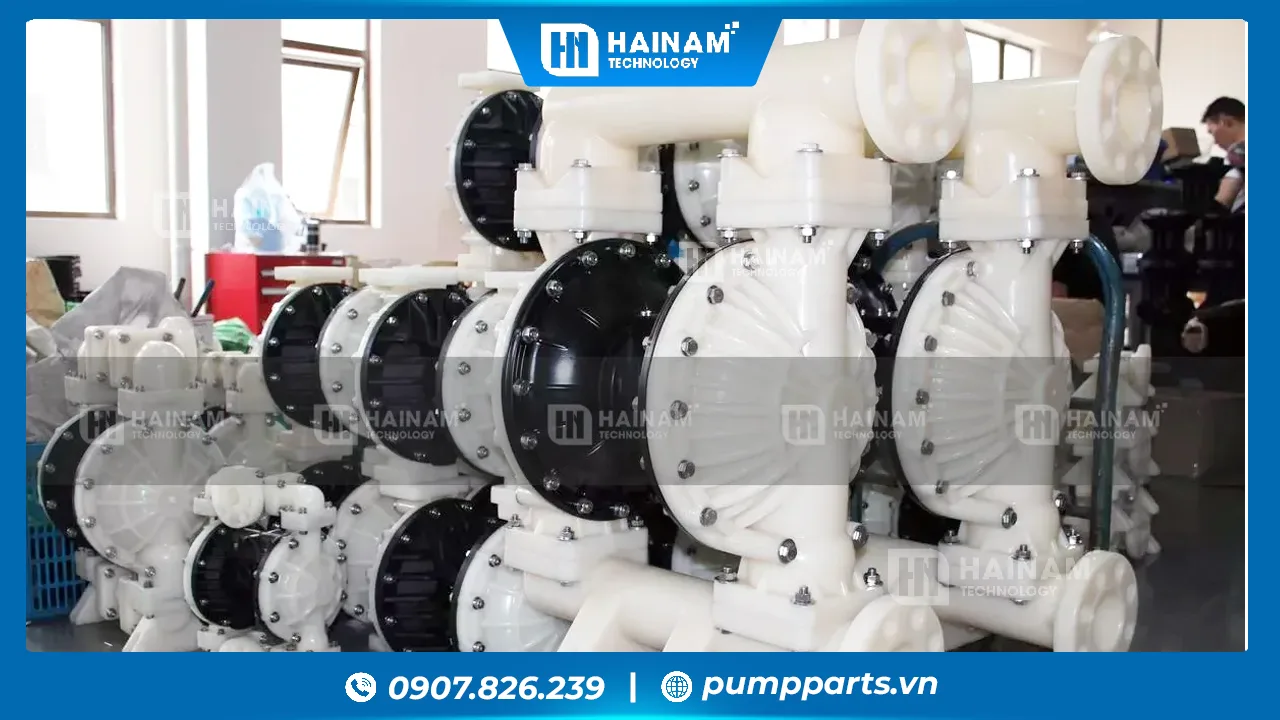 máy bơm màng dùng trong ngành thực phẩm