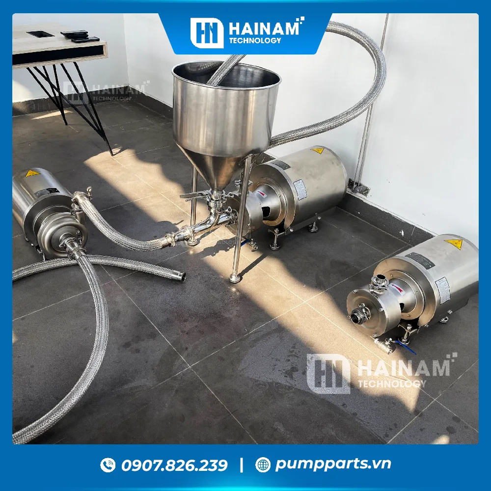 máy bơm thực phẩm chịu nhiệt cao