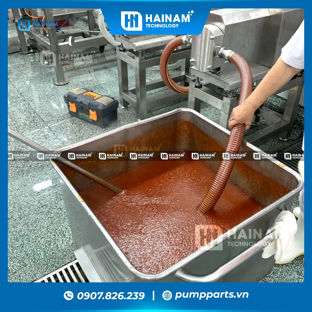 máy bơm thực phẩm dạng sệt
