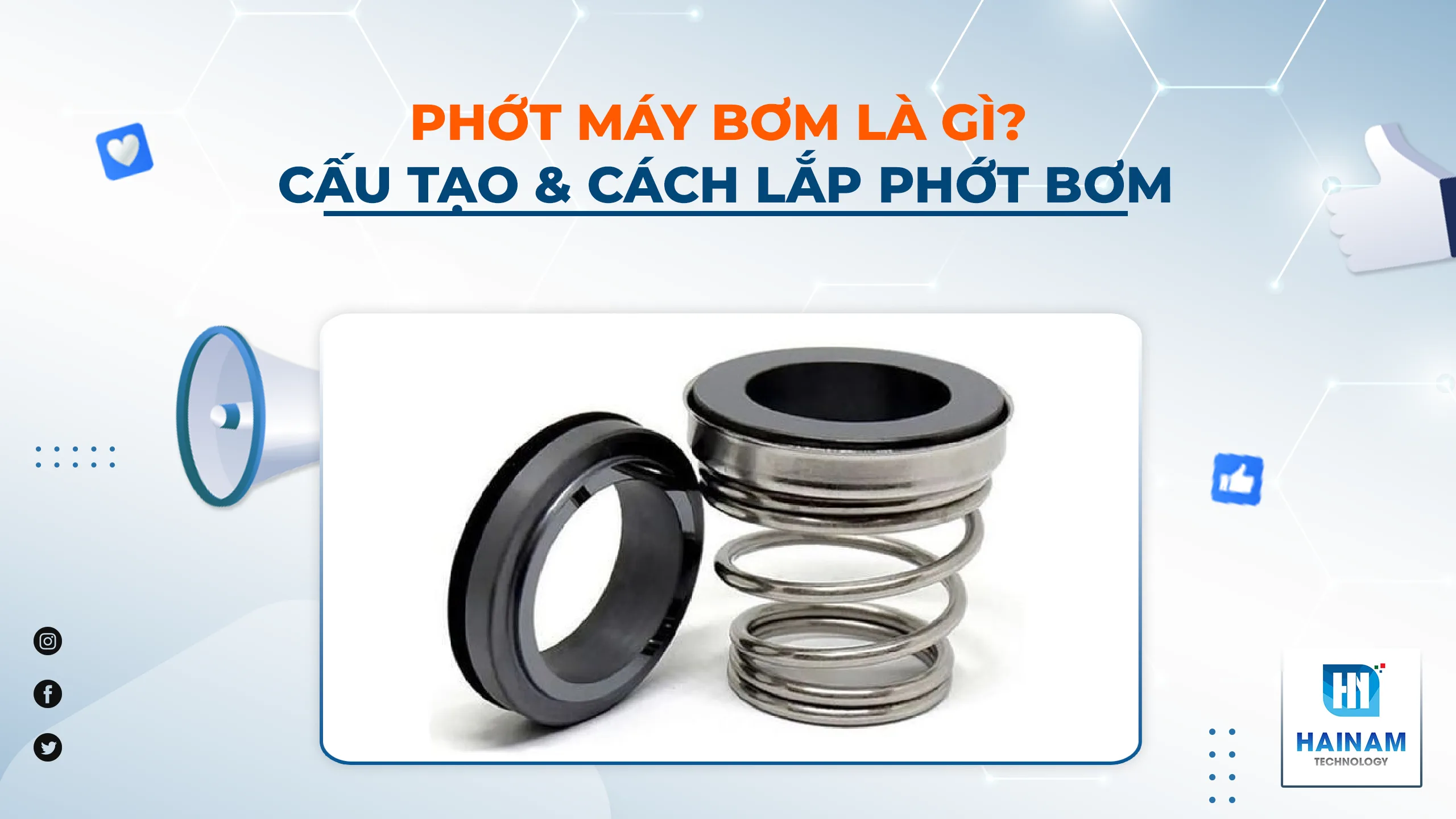 Phớt máy bơm là gì? cấu tạo và cách lắp phớt máy bơm nước