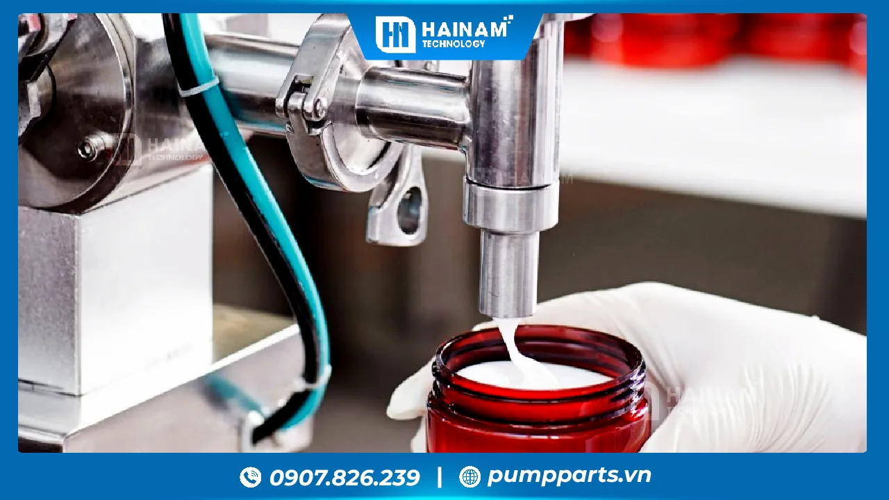 ứng dụng máy bơm thực phẩm mini