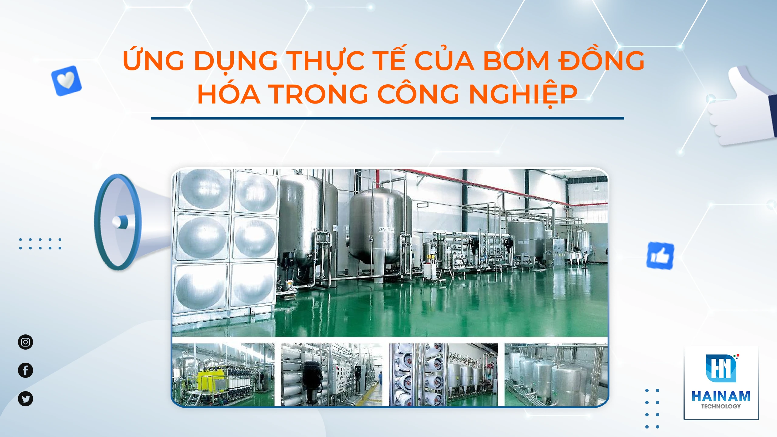 Ứng Dụng Thực Tế Của Bơm Đồng Hóa Chính Hãng Trong Ngành Công Nghiệp