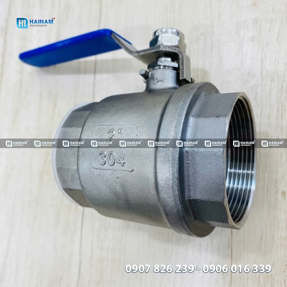 van bi tay gạt inox 2 thân