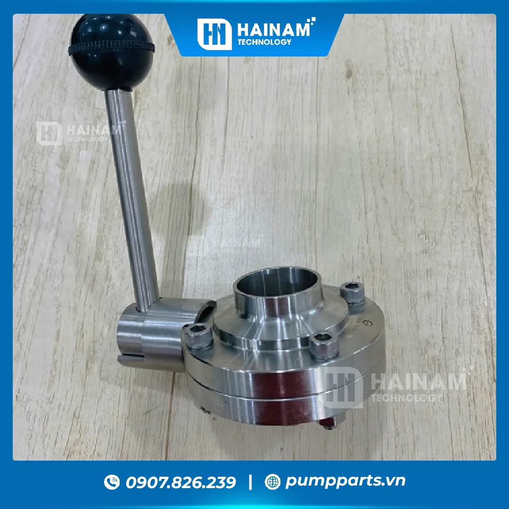 van bướm tay rút 2 đầu hàn