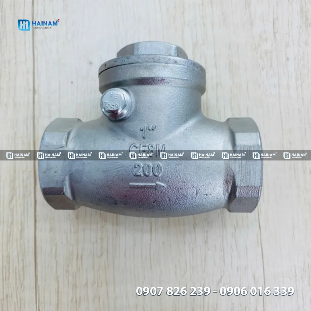 van một chiều lá lật inox