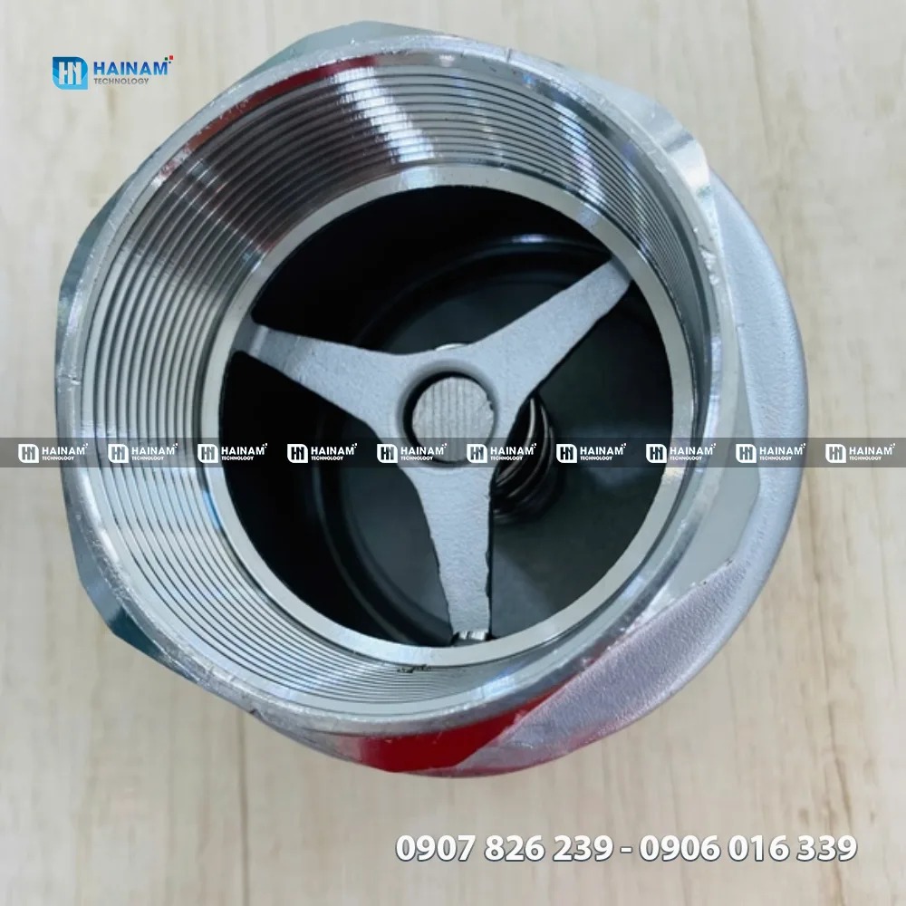 van một chiều lò xo inox