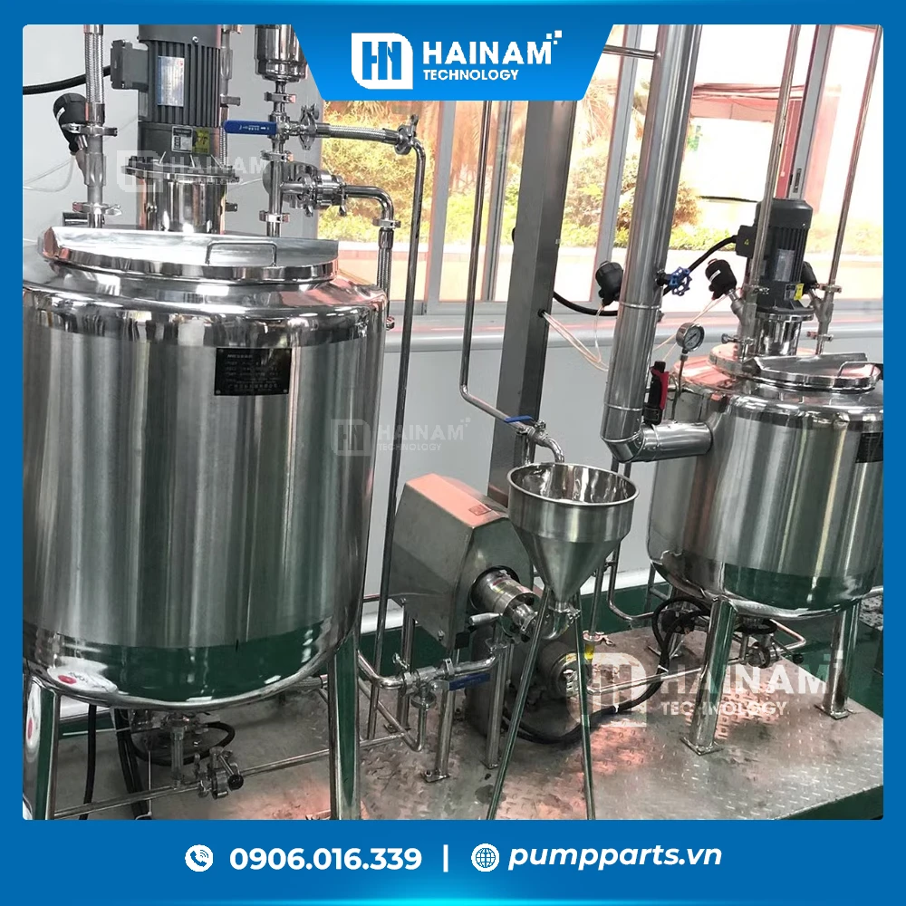 bơm ly tâm thực phẩm chuẩn an toàn