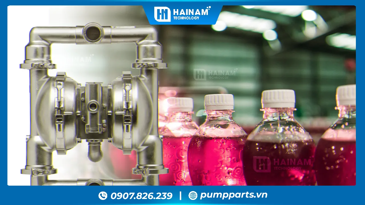 Ứng dụng bơm màng aro trong sản xuất siro